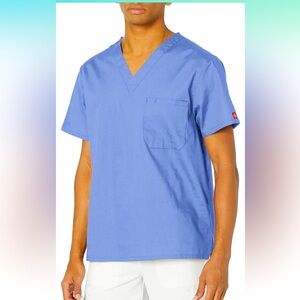 Unisex one pocket scrub top